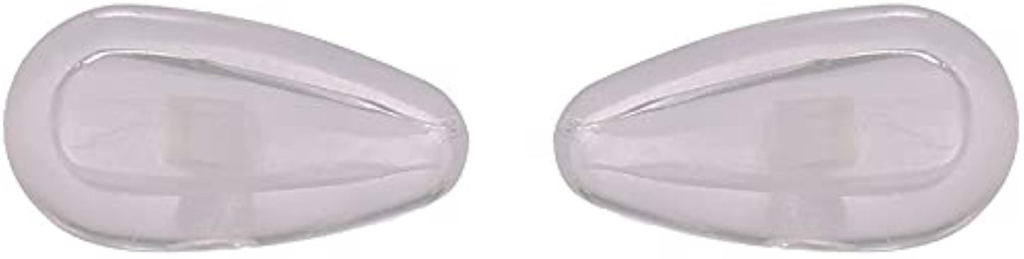 NicelyFit Lot of 6 Pairs Clear Screw-In Nose Pads w Air Cushion for Oakley Eye Glass Eyeglass Sunglass Frames 15mm x 7mm