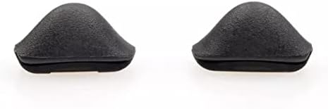 Caulo Replacement Nose Pads Asian Fit AF for fit Oakley Crosslink Chainlink Mainlink Turbine Moonlighter Madman Badman Glass Sunglass Frames (Black - 2 Pairs)