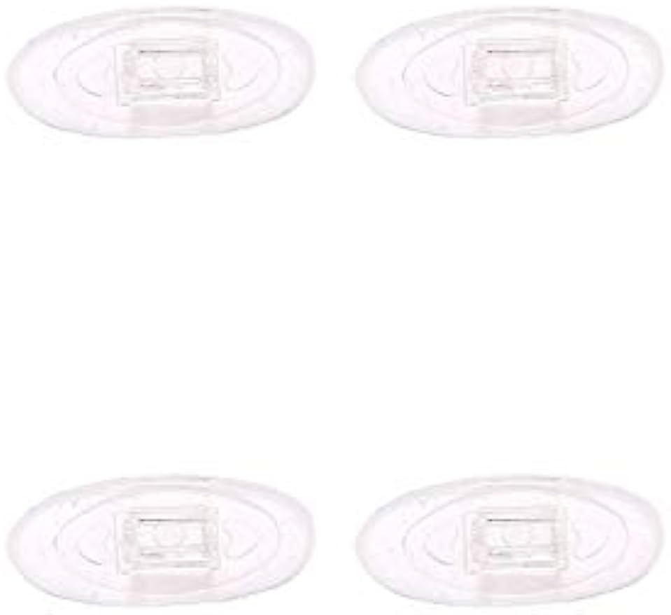 NicelyFit Clear Push-on Nose Pads for Oakley Eyeglass Frames OX5079 OX5038 OX5066 OX5088 OX3102 OX5040 OX5042 etc. (Clear - 2 Pairs)