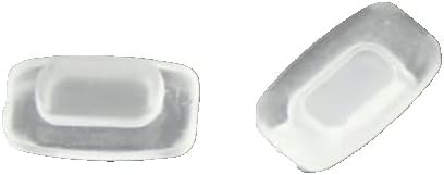 Caulo Clip On Nose Pads Compatible w Oakley Glasses Sunglasses Frames OO4128 OO4137 OX3229 OX3233 OX3235 OX5134 OX5137 OX5141 OX8134 etc (Translucent - 1 Pair)
