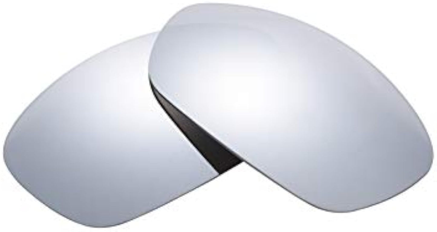 NicelyFit Polarized Lenses for Oakley Straight Jacket 2007 Sunglasses Glass Frame (Titanium Mirror)