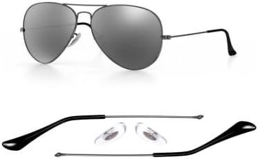 Compatible/Replacement for Ray-Ban 3025 Aviator Sunglasse Temple Arms Nose Pads Temple Tips if Applicable (Gold)