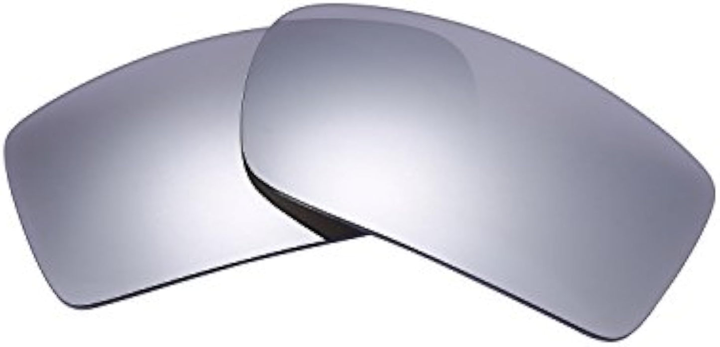 NicelyFit Polarized Replacement Lenses for Oakley Gascan Sunglasses (Titanium Mirror)