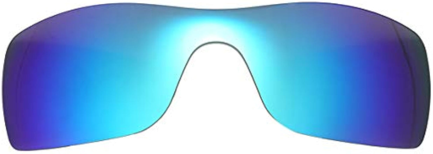 NicelyFit Polarized Replacement Lenses Shades for Oakley Batwolf Sunglasses Glass Frames (Pack of 4 - Black, Red, Blue, Titanium)