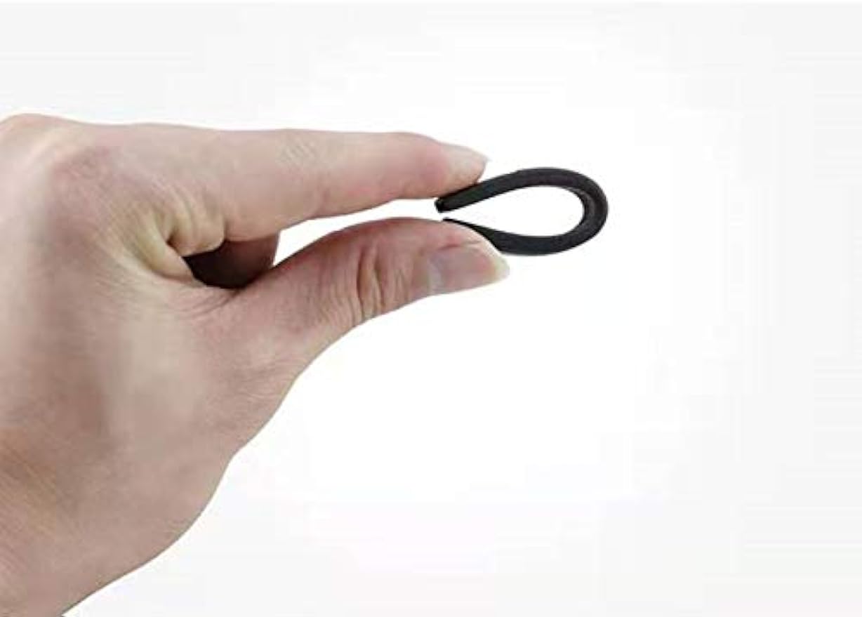 NicelyFit Silicone Anti-slip Eyeglass End Tips Ear Sock Pieces Tube Temple Sleeve for Glass Sunglass TT001 (Black - 4 Pairs)