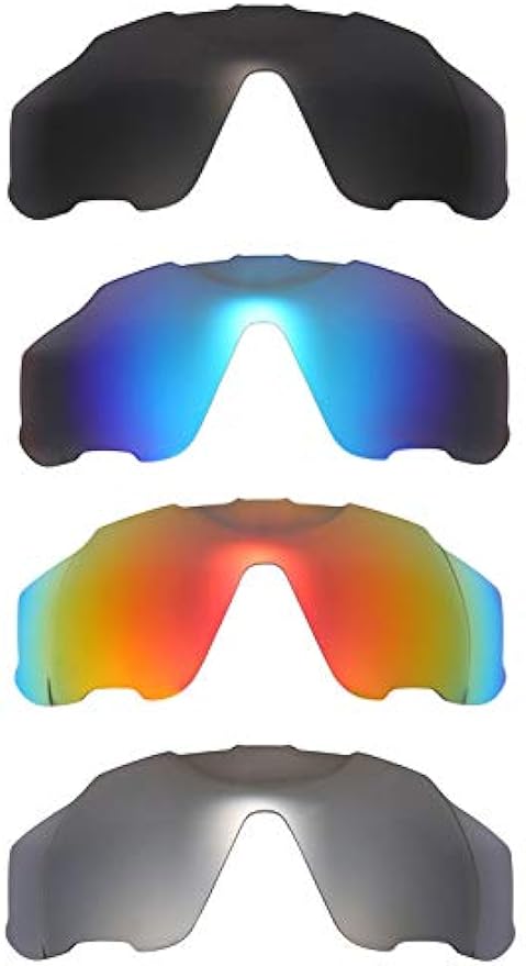 NicelyFit 4 Pairs Polarized Replacement Lenses for Oakley Jawbreaker Sunglasses Glass Frames