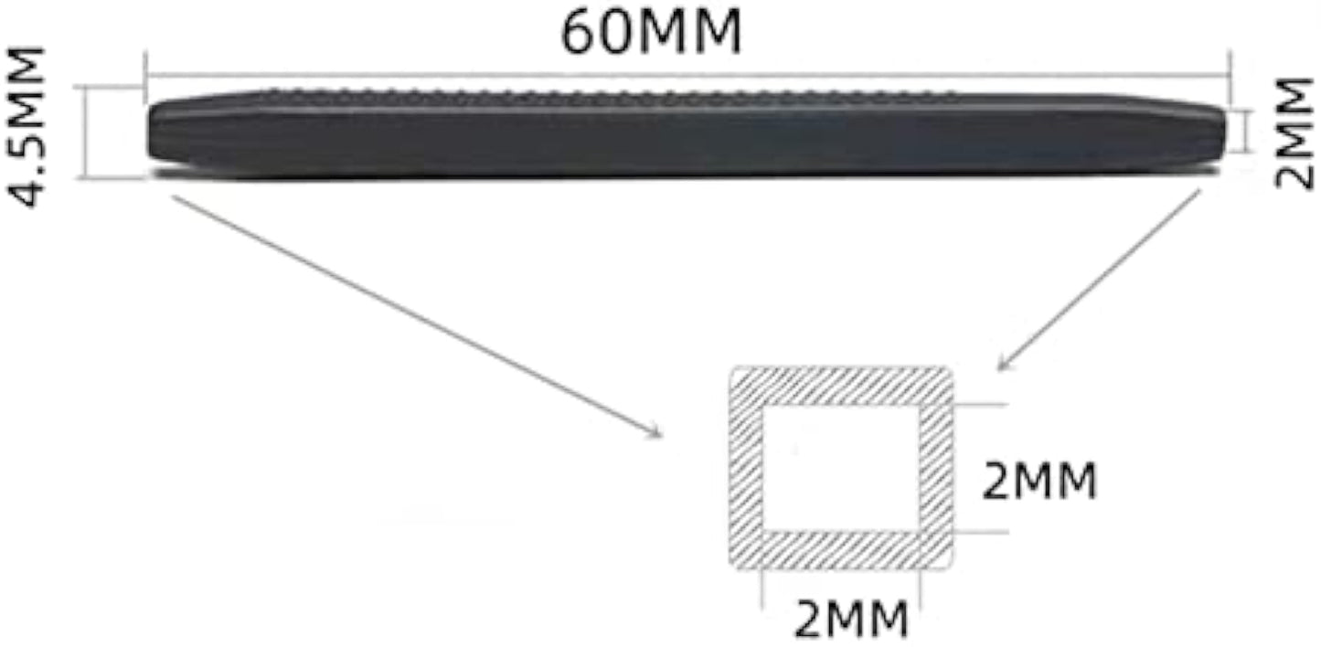 SHAMZBEST Silicone Rubber Anti-slip Eyeglass End Tips Ear Sock Pieces Tube Temple Sleeve for Glass Sunglass Eyeglasses TT006 (Black) 4pcs