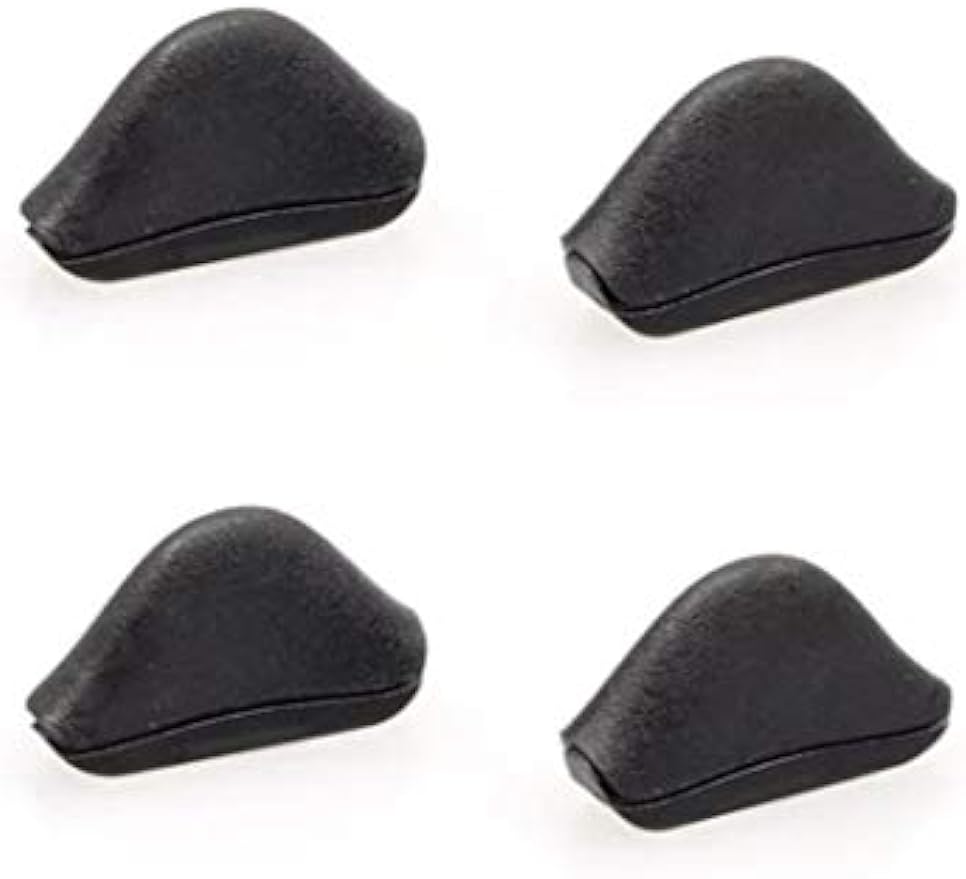 Caulo Replacement Nose Pads Asian Fit AF for fit Oakley Crosslink Chainlink Mainlink Turbine Moonlighter Madman Badman Glass Sunglass Frames (Black - 2 Pairs)