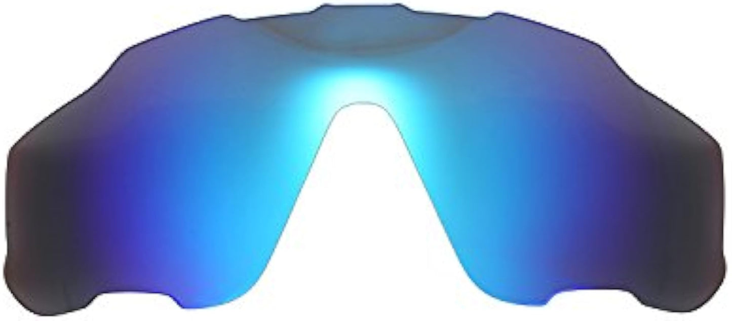 NicelyFit Polarized Replacement Lenses for Oakley Jawbreaker Sunglasses Glass Frame (Ice Blue Mirror)