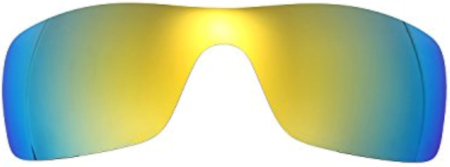 NicelyFit Polarized Replacement Lenses for Oakley Batwolf Sunglasses Glass Frames (Gold Mirror)