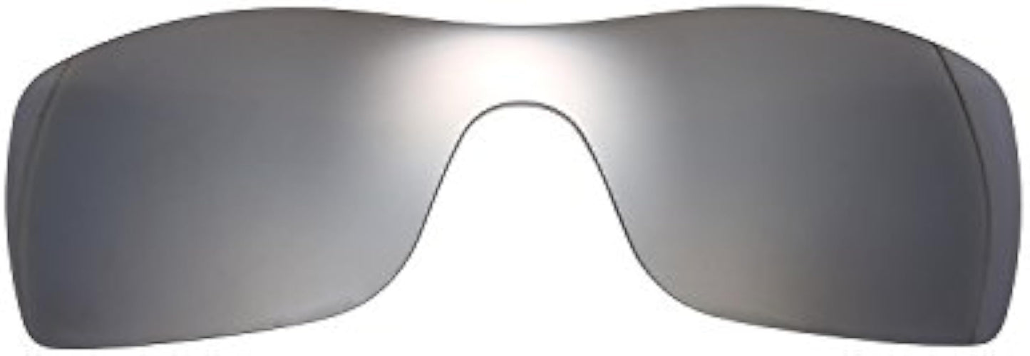NicelyFit Polarized Replacement Lenses for Oakley Batwolf Sunglasses Glass Frame (Titanium Mirror)