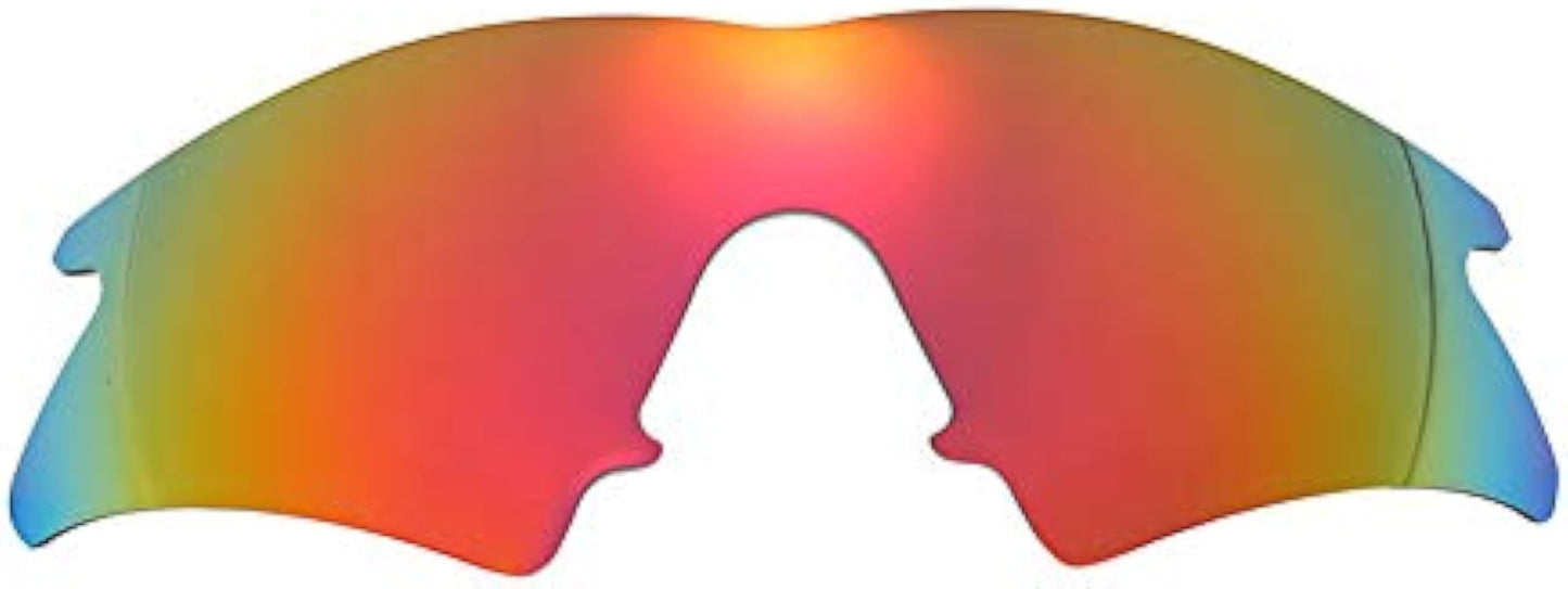 NicelyFit Polarized Replacement Lenses for Oakley M Frame Sweep Sunglasses (Fire Red Mirror)