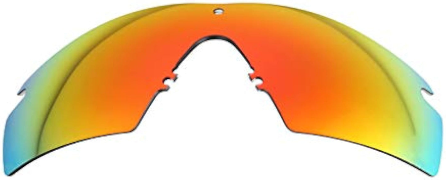 NicelyFit 4 Pairs Polarized Replacement Lenses for Oakley Si Ballistic M Frame 2.0 Sunglasses (Black Blue Red Titanium)
