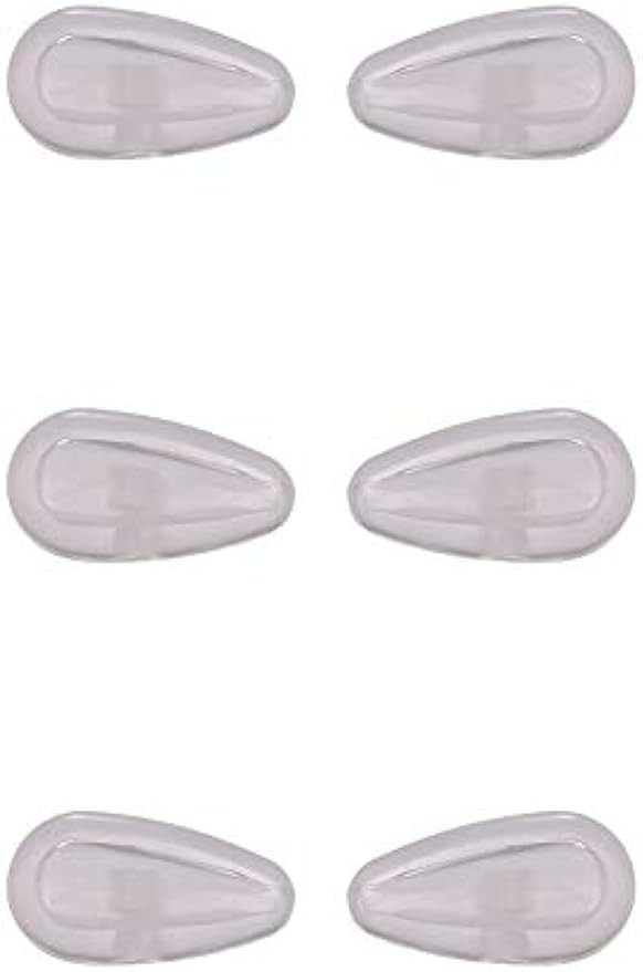 NicelyFit Screw-In Nose Pads w Air Cushion for Oakley Eye Glass Eyeglass Sunglass Frames 15mm x 7mm