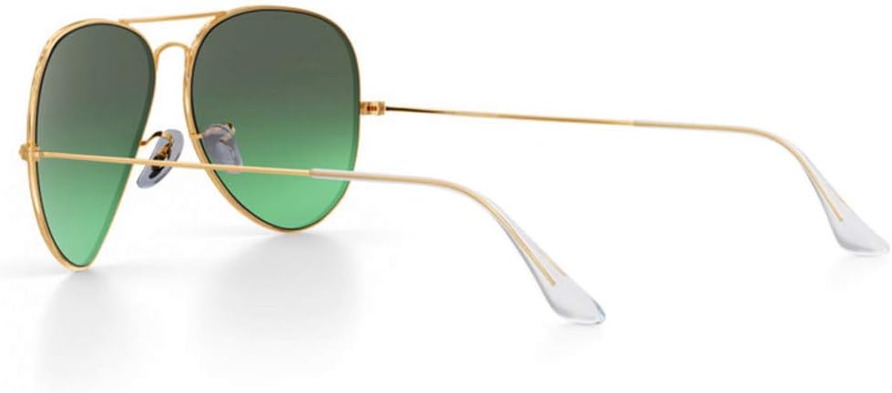 Compatible/Replacement for Ray-Ban 3025 Aviator Sunglasse Temple Arms Nose Pads Temple Tips if Applicable (Gold)
