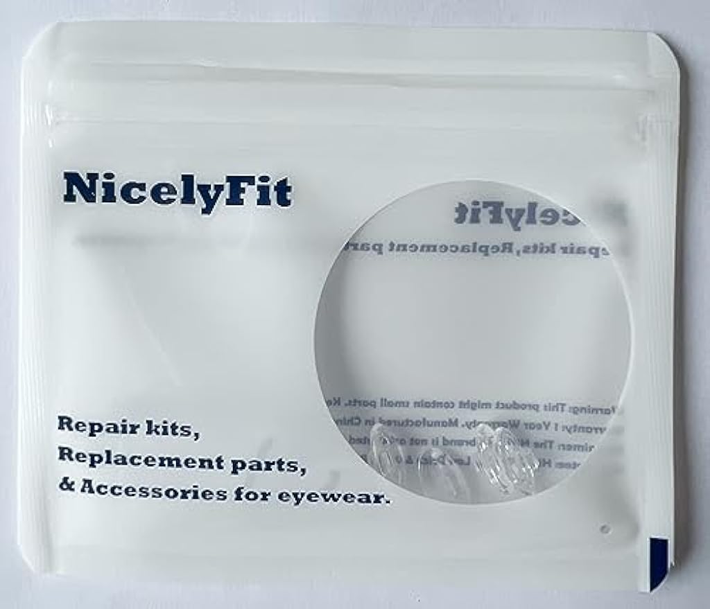 NicelyFit Clear Push-on Nose Pads for Oakley Eyeglass Frames OX5079 OX5038 OX5066 OX5088 OX3102 OX5040 OX5042 etc. (Clear - 2 Pairs)