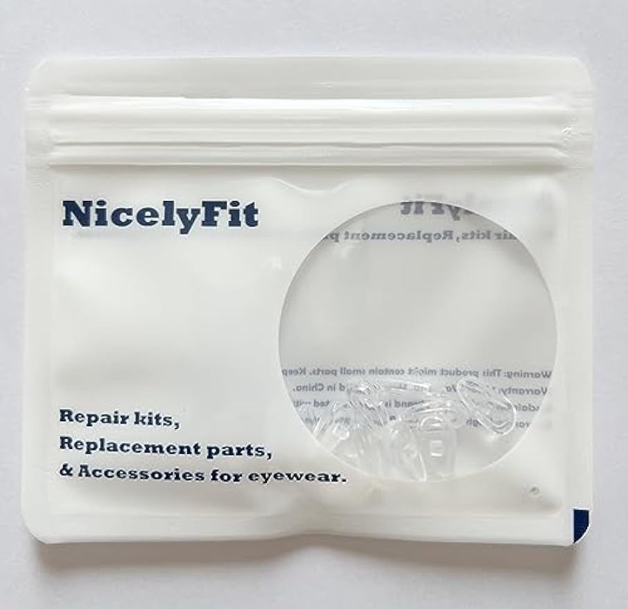 NicelyFit Lot of 6 Pairs Clear Screw-In Nose Pads w Air Cushion for Oakley Eye Glass Eyeglass Sunglass Frames 15mm x 7mm