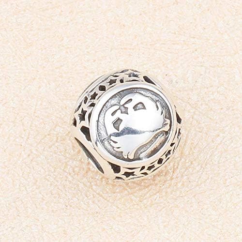 NicelyFit 925 Sterling Silver Zodiac Constellation Sign Bead Charm fit Pandora Chamilia Bracelet Necklace (Virgo)