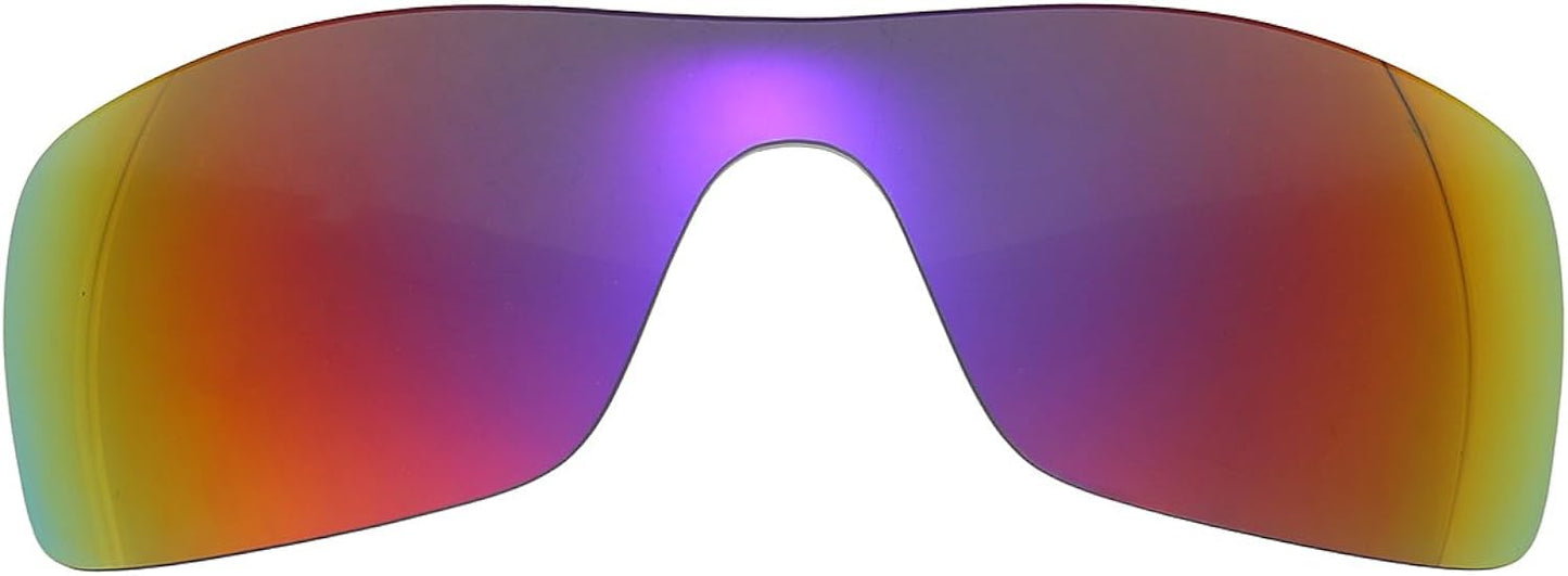 NicelyFit Polarized Replacement Lenses for Oakley Batwolf Sunglasses Glass Frame (Midnight Sun Mirror)