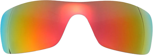 NicelyFit Polarized Replacement Lenses for Oakley Batwolf Sunglasses Glass Frame (Fire Red Mirror)