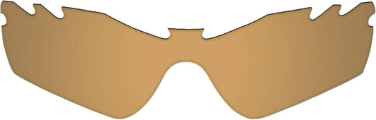 Flugger Replacement Lenses for Oakley Radar Path Vented Sunglass - Polarized Bronze Gold