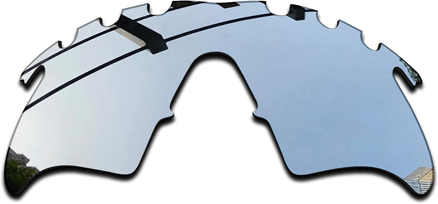 SEEABLE Premium Polarized Mirror Replacement Lenses for Oakley M Frame Heater Vented Sunglasses - Silver Mirror