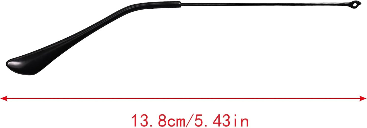 Compatible/Replacement Temple Tips Temple Arms(Ear Socks) Screws Screwdriver for Ray-Ban Aviator Series RB3025 3025 Sunglass ((Silver) Temple Arms+(Black) Temple Tips)