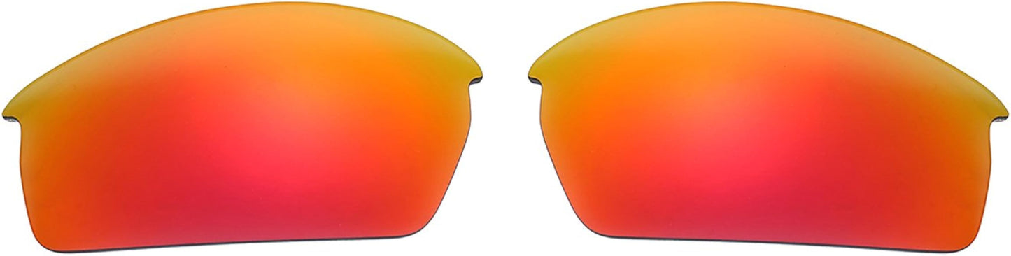 NicelyFit Polarized Replacement Lenses for Oakley Bottlecap Sunglasses (Fire Red Mirror)