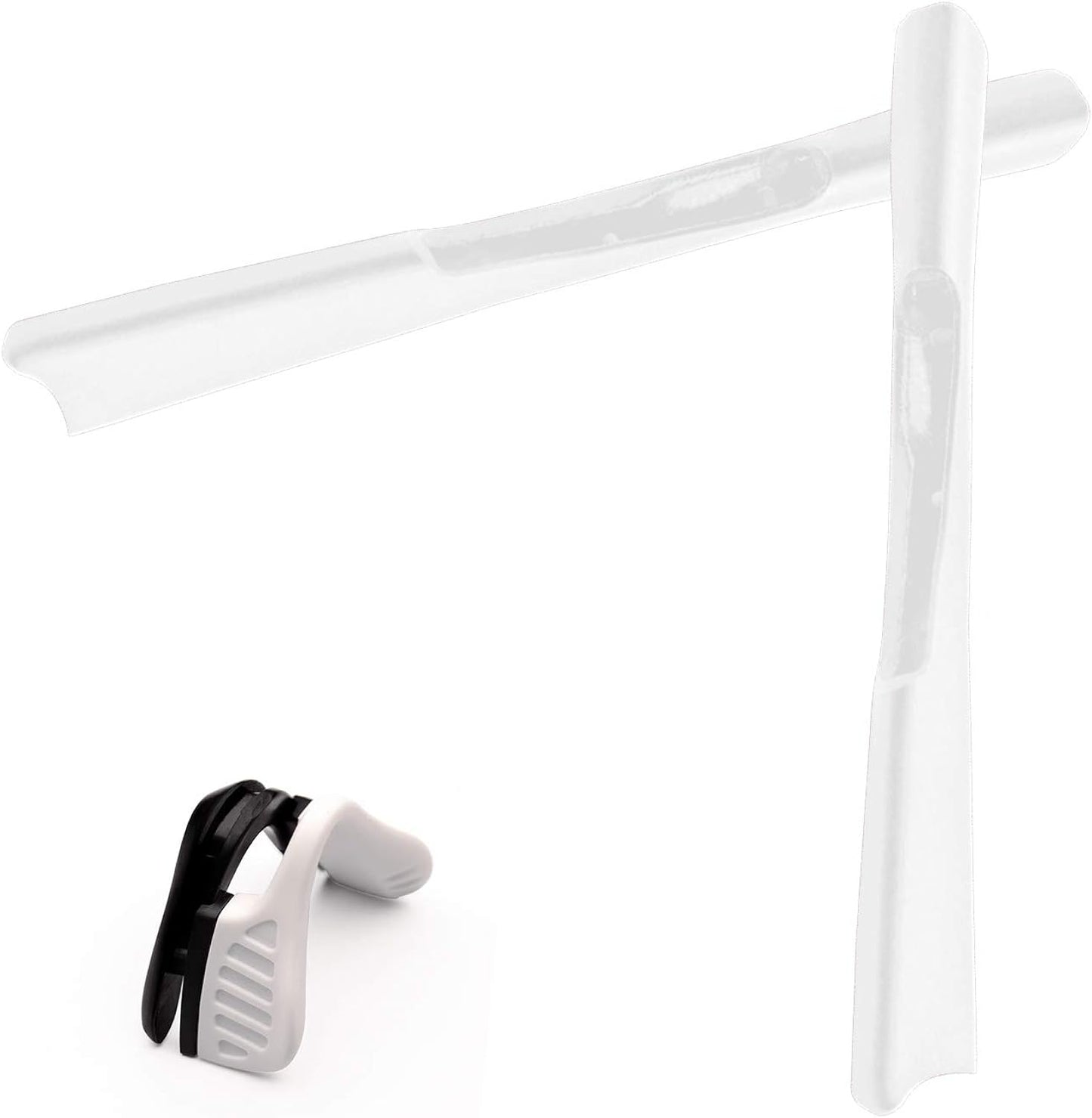 White Nosepieces and White Earsocks for Oakley M2 Frame Sunglass