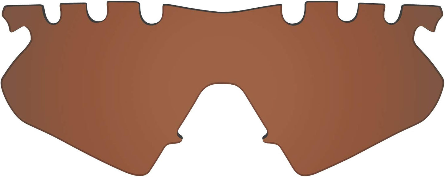 Flugger Replacement Lenses for Oakley M Frame Heater Vented Sunglass - Polarized Brown