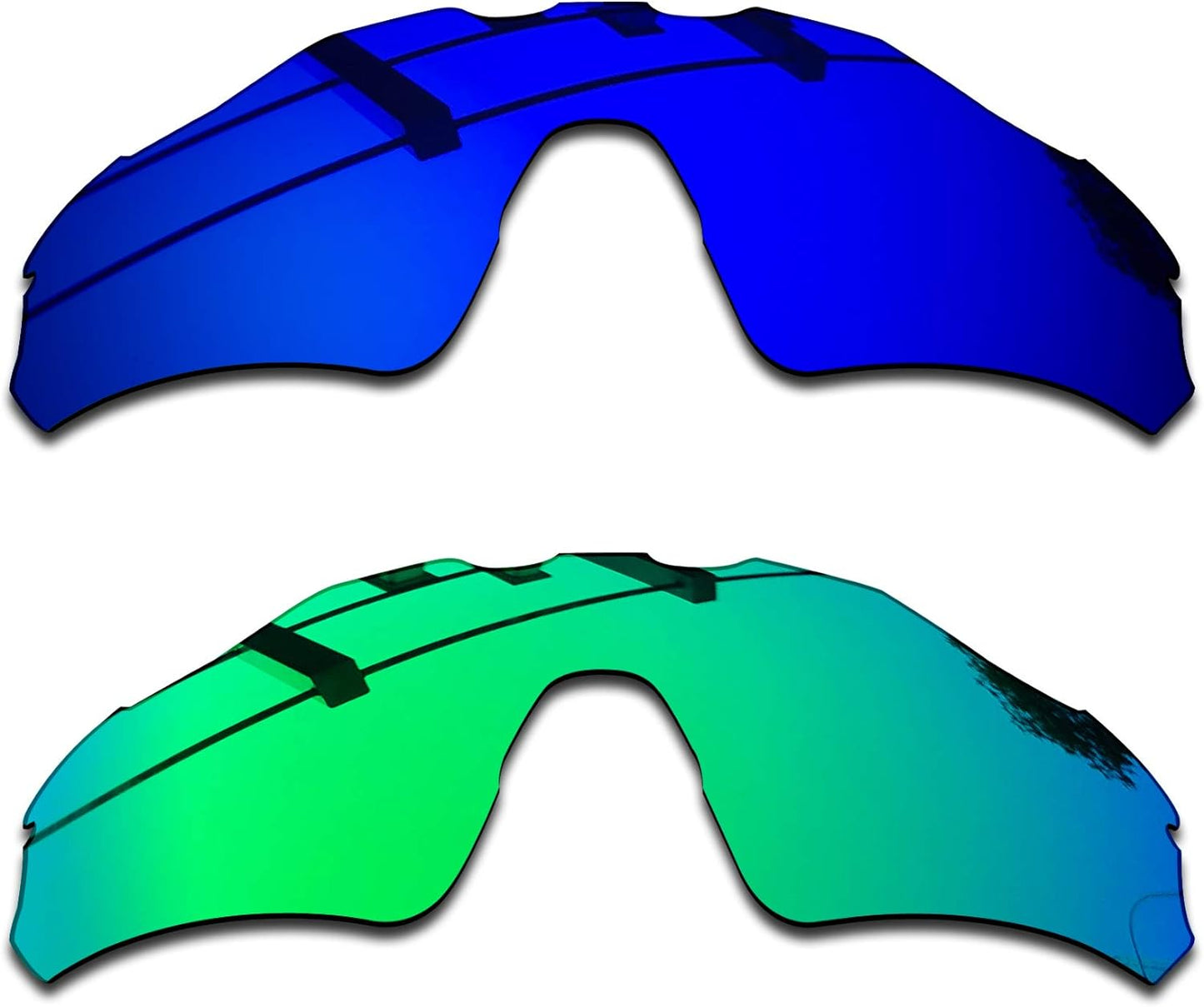 SEEABLE Premium Polarized Mirror Replacement Lenses & Rubber Kit for Oakley Radar EV Path OO9208 Sunglasses
