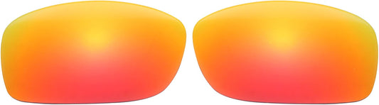NicelyFit Replacement Lenses for Oakley Fives Squared Sunglasses (Iridium, Fire Red Polarized)
