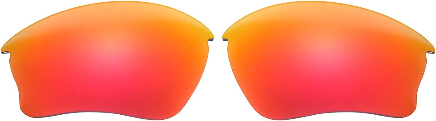 NicelyFit Polarized Replacement Lenses for Oakley Half Jacket XLJ Sunglasses (Fire Red Mirror)
