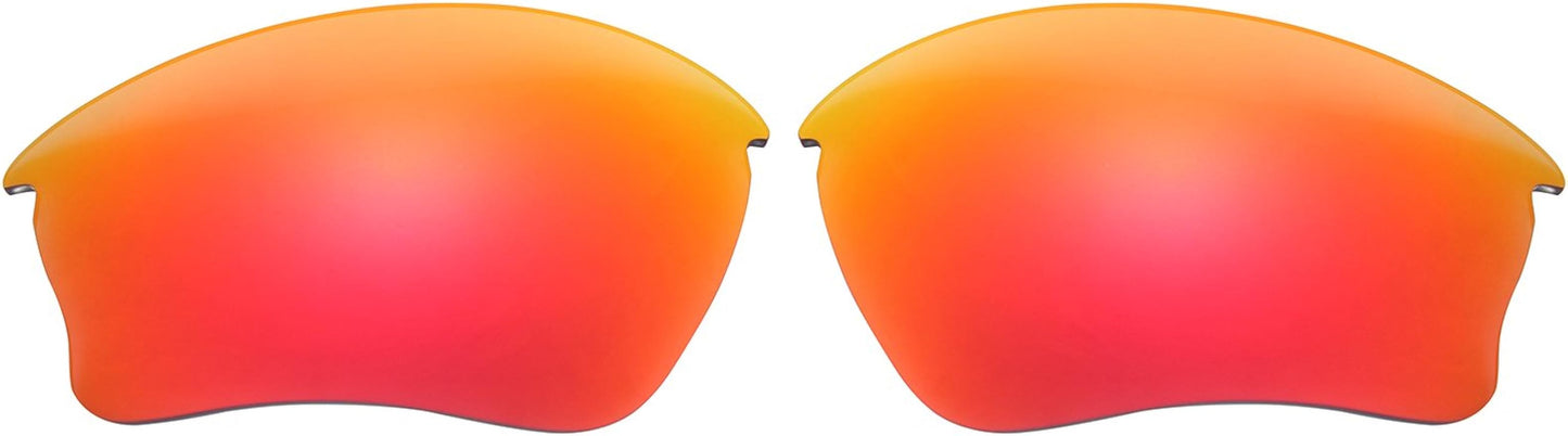 NicelyFit Polarized Replacement Lenses for Oakley Half Jacket XLJ Sunglasses (Fire Red Mirror)