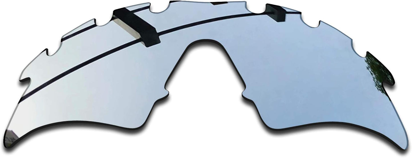 SEEABLE Premium Polarized Mirror Replacement Lenses for Oakley M Frame Sweep Vented Sunglasses - Silver Mirror