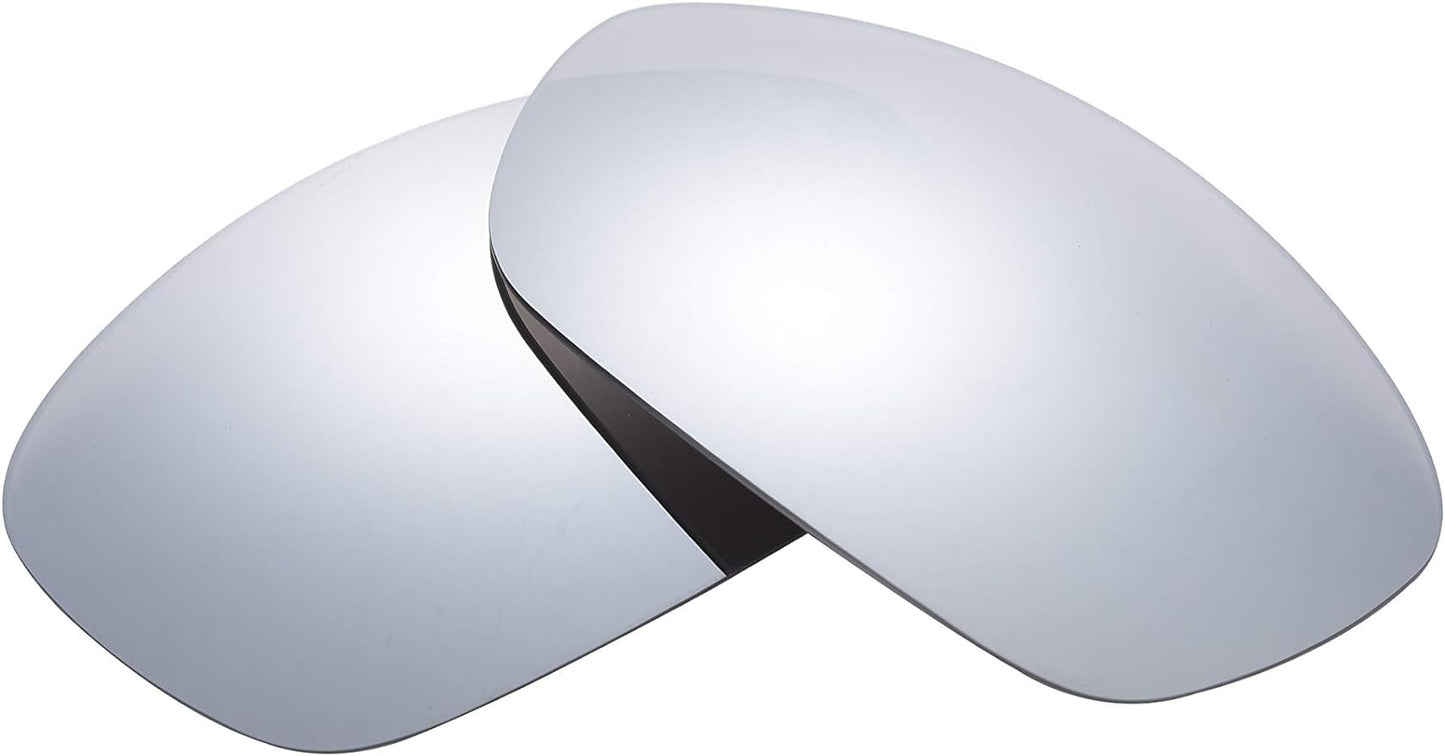 NicelyFit Polarized Lenses for Oakley Straight Jacket 2007 Sunglasses Glass Frame (Titanium Mirror)