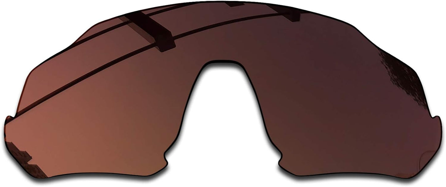 SEEABLE Premium Polarized Mirror Replacement Lenses & Rubber Kit for Oakley Flight Jacket OO9401 Sunglasses