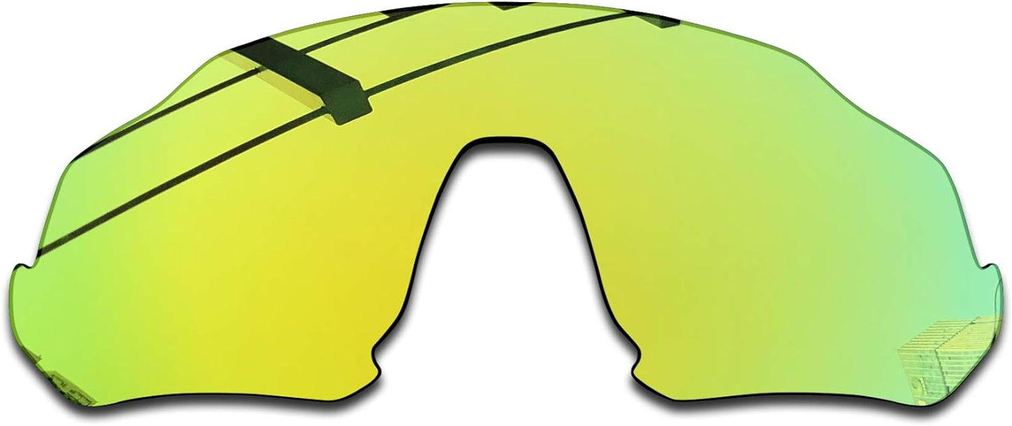SEEABLE Premium Polarized Mirror Replacement Lenses & Rubber Kit for Oakley Flight Jacket OO9401 Sunglasses