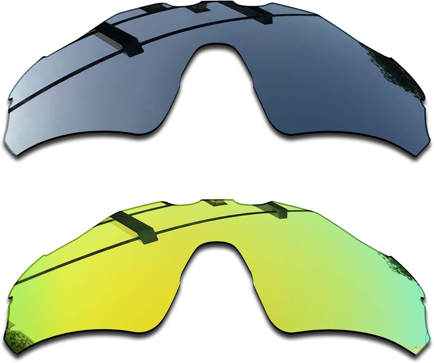 SEEABLE Premium Polarized Mirror Replacement Lenses & Rubber Kit for Oakley Radar EV Path OO9208 Sunglasses