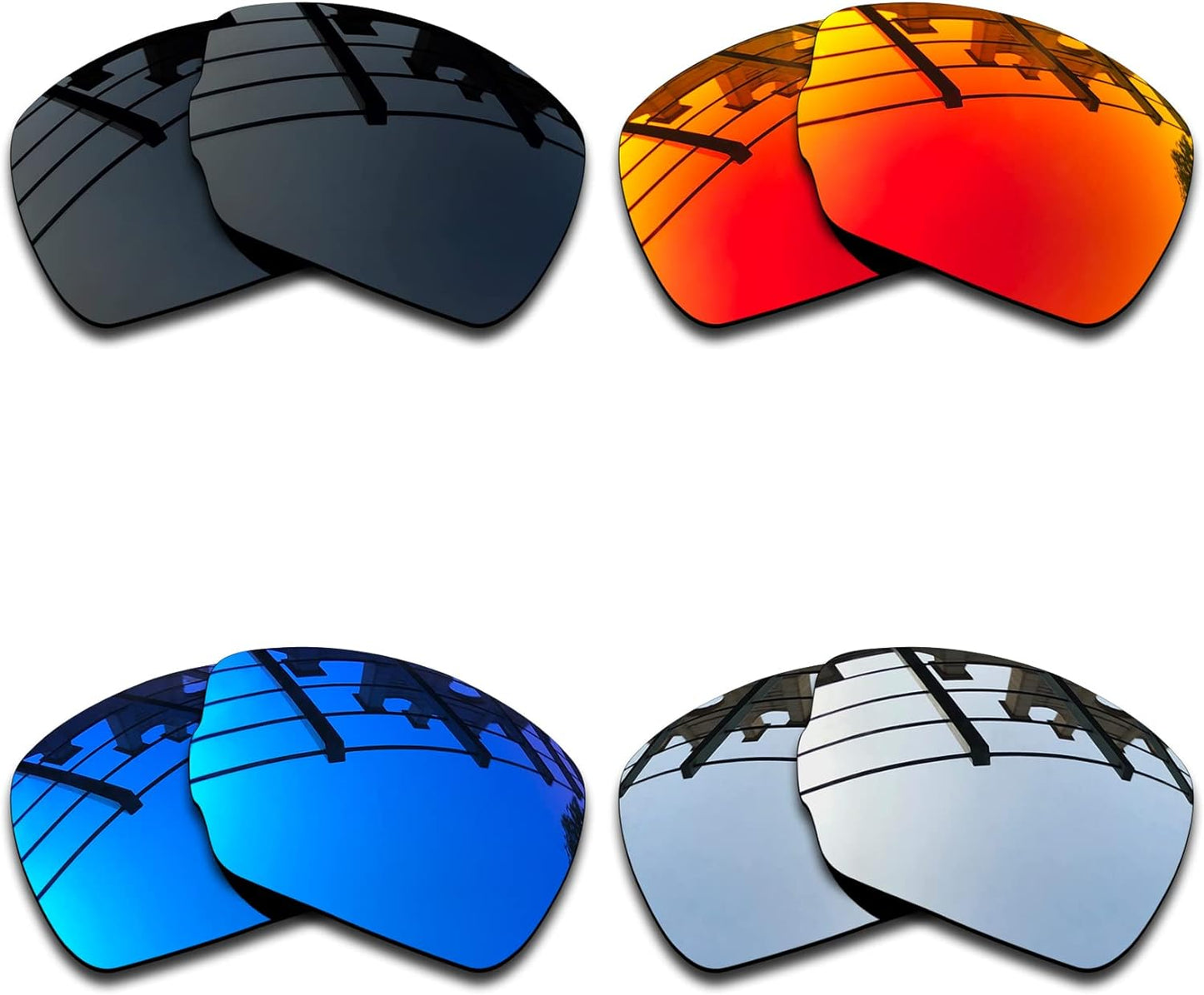 SEEABLE Premium Polarized Mirror Replacement Lenses for Oakley Latch Alpha OO4128 Sunglasses