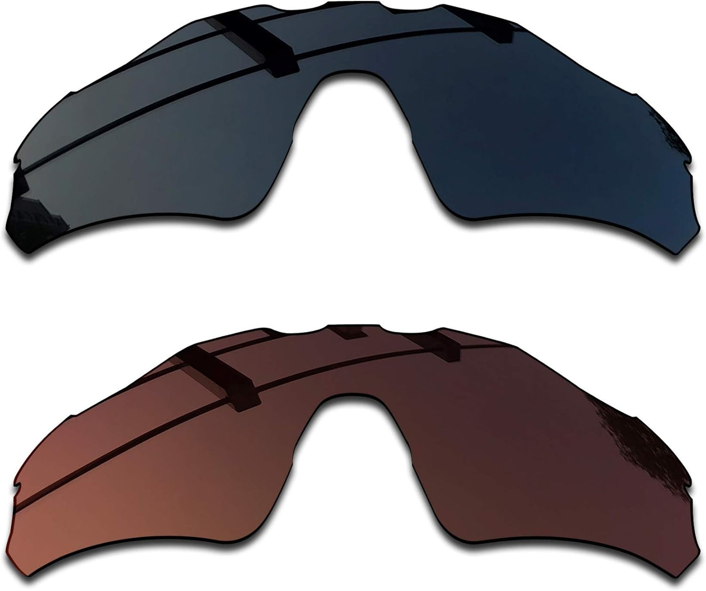 SEEABLE Premium Polarized Mirror Replacement Lenses & Rubber Kit for Oakley Radar EV Path OO9208 Sunglasses