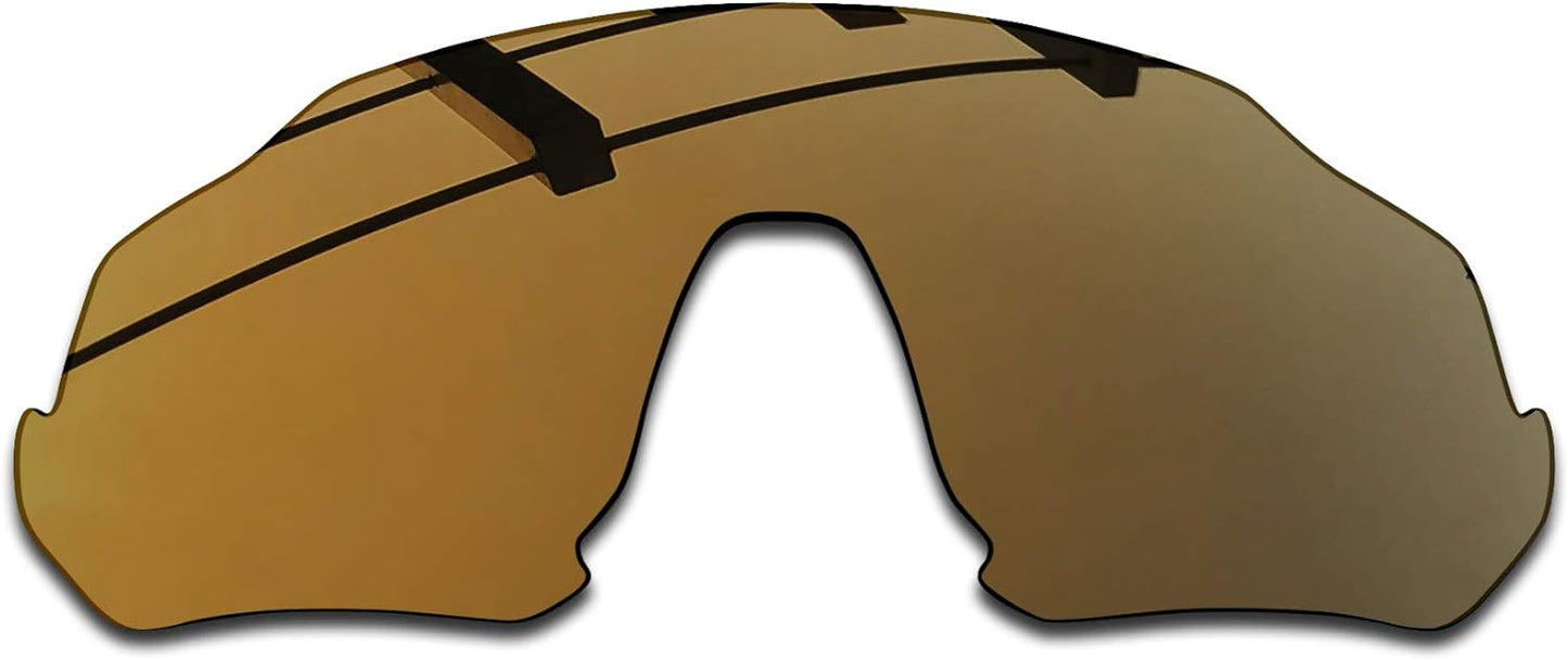 SEEABLE Premium Polarized Mirror Replacement Lenses & Rubber Kit for Oakley Flight Jacket OO9401 Sunglasses