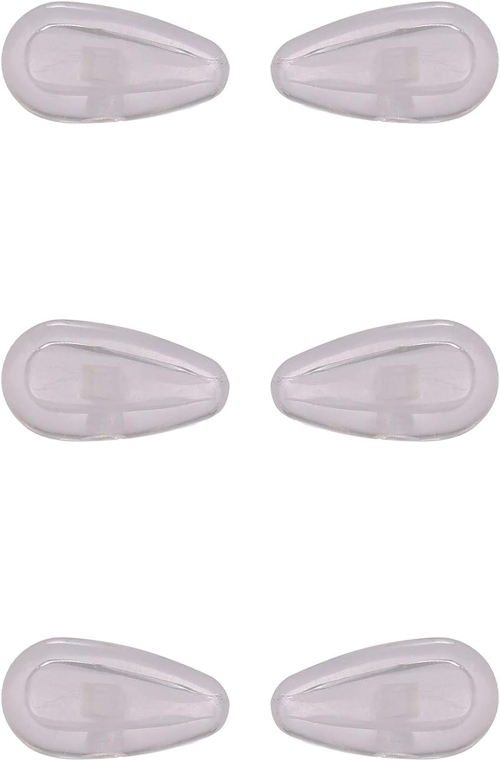 Lot of 3 Pairs Clear Screw-In Nose Pads w Air Cushion for Oakley Eye Glass Eyeglass Sunglass Frames NicelyFit