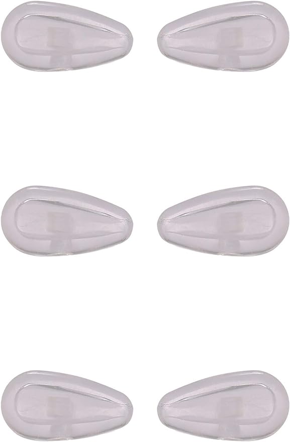 Lot of 3 Pairs Clear Screw-In Nose Pads w Air Cushion for Oakley Eye Glass Eyeglass Sunglass Frames NicelyFit