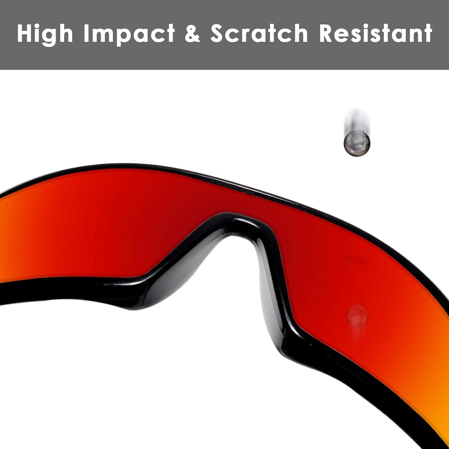 SEEABLE Premium Replacement Lenses for Oakley RadarLock XL Vented OO9170 Sunglasses - HD Clear