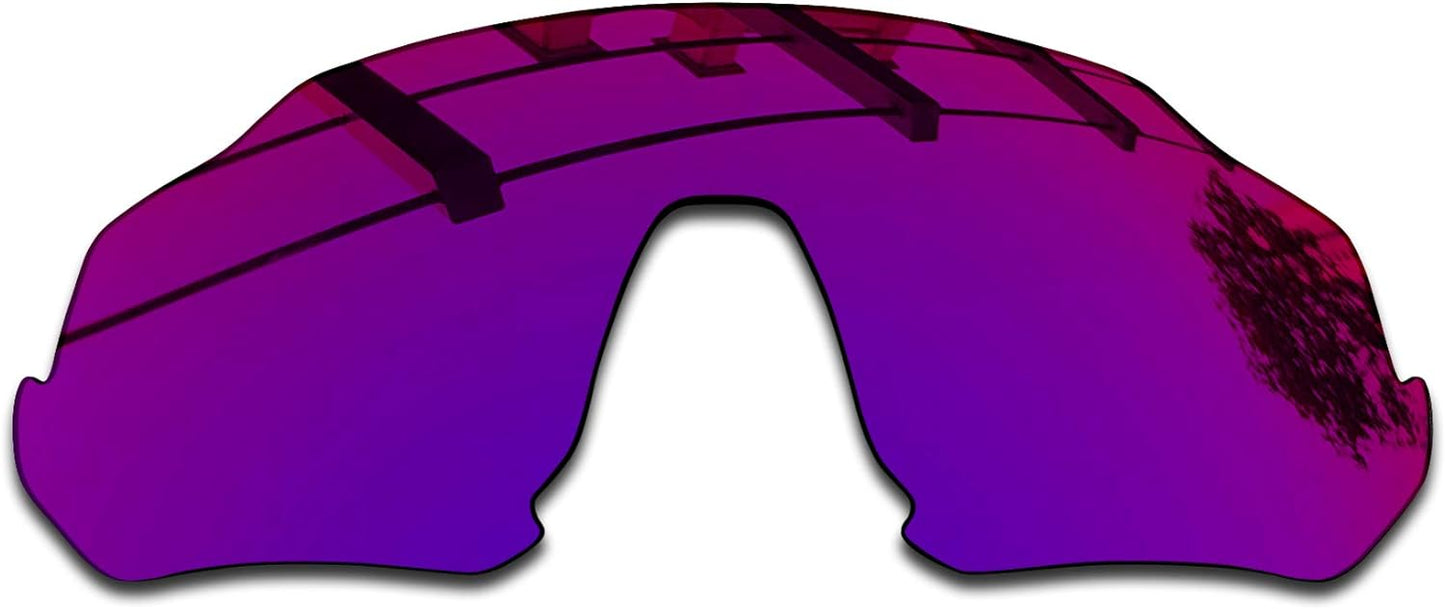 SEEABLE Premium Polarized Mirror Replacement Lenses & Rubber Kit for Oakley Flight Jacket OO9401 Sunglasses