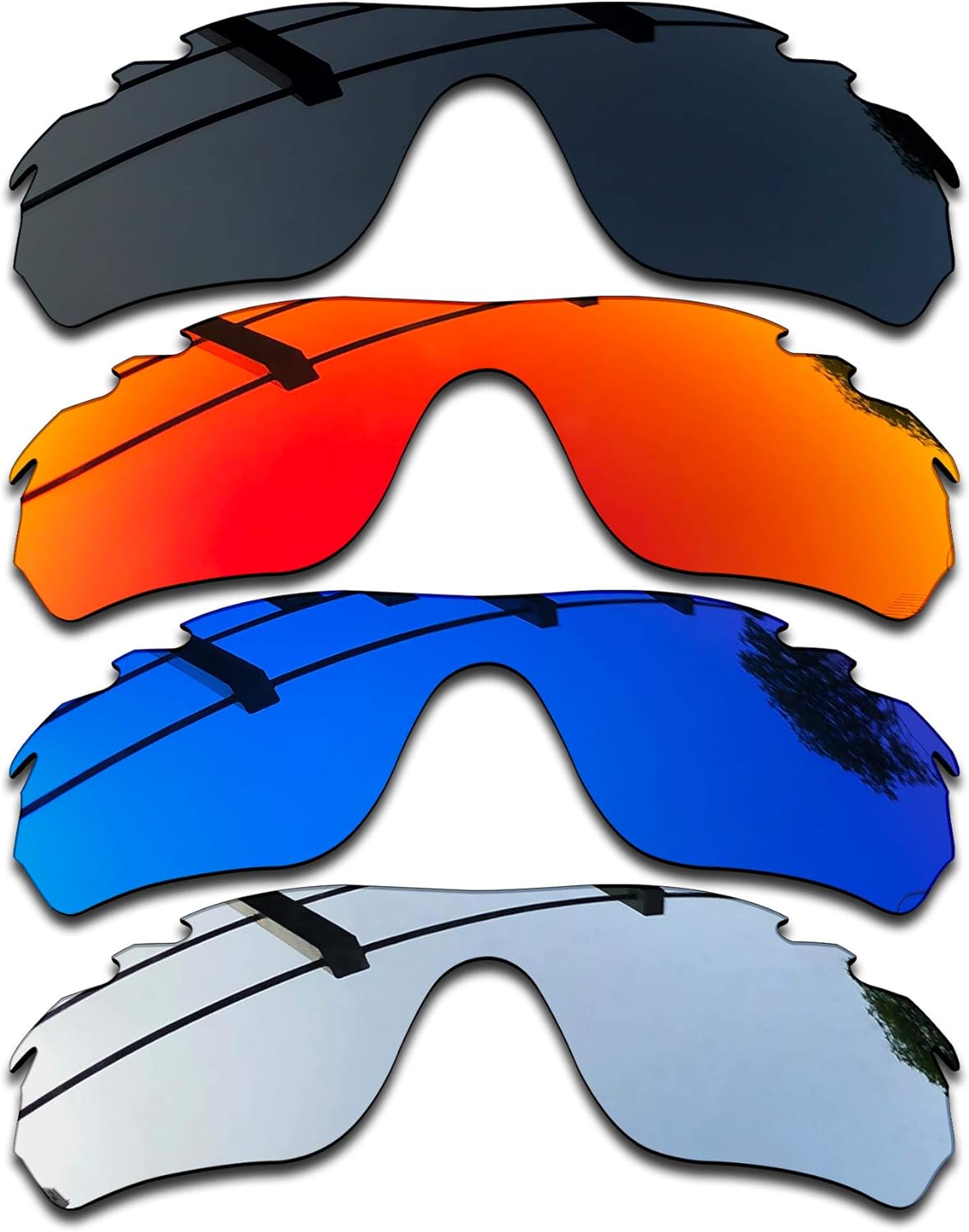 SEEABLE Premium Polarized Mirror Replacement Lenses for Oakley RadarLock Edge Vented OO9183 Sunglasses