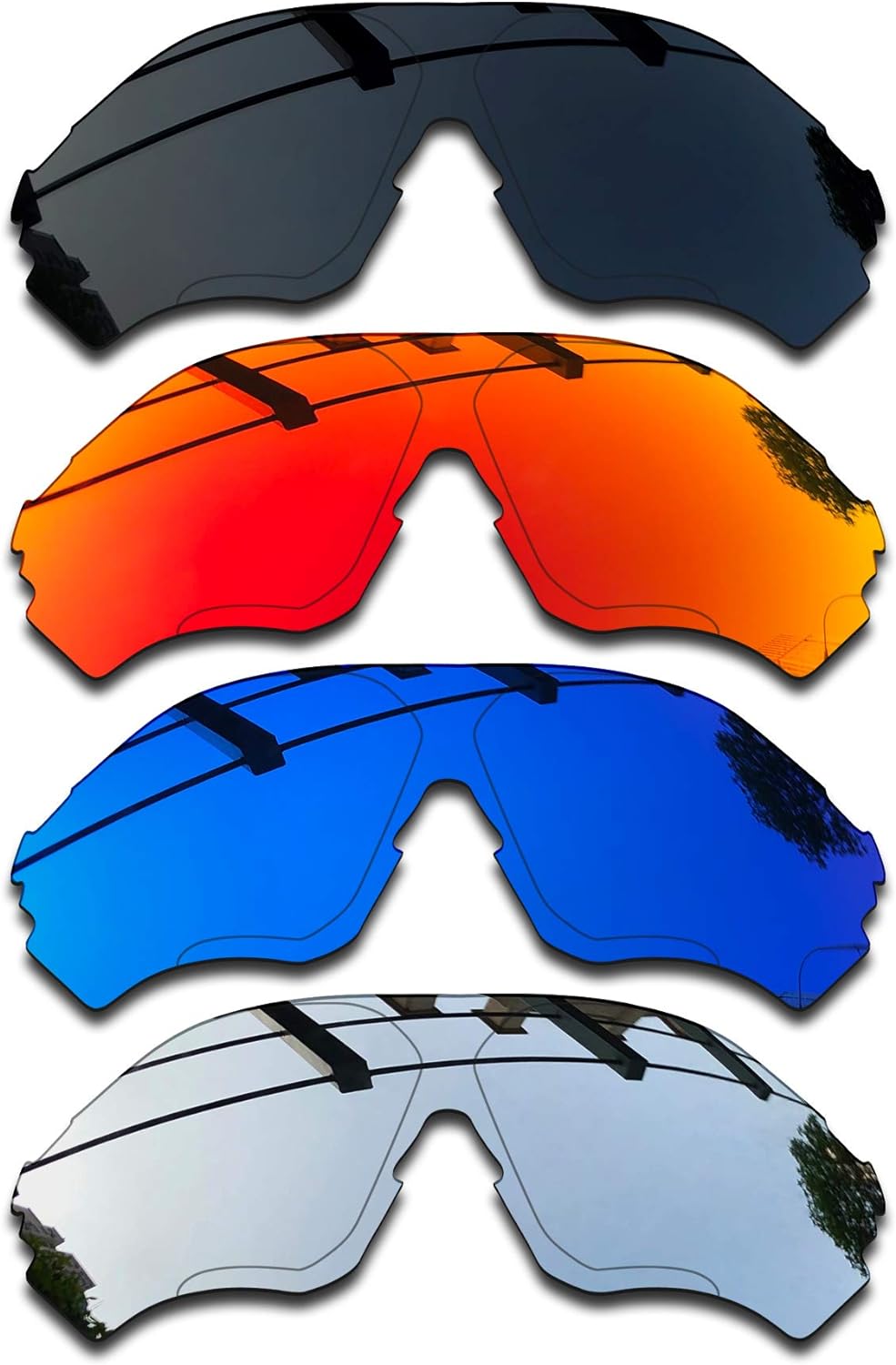 SEEABLE Premium Polarized Mirror Replacement Lenses for Oakley EV Zero Range OO9327 Sunglasses