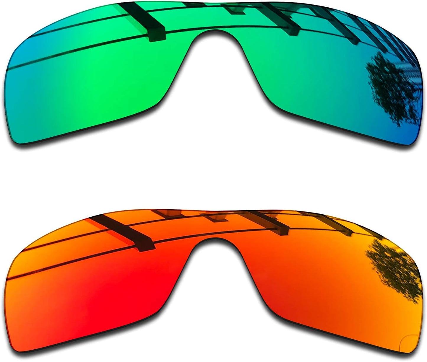 SEEABLE Premium Polarized Mirror Replacement Lenses for Oakley Batwolf OO9101 Sunglasses