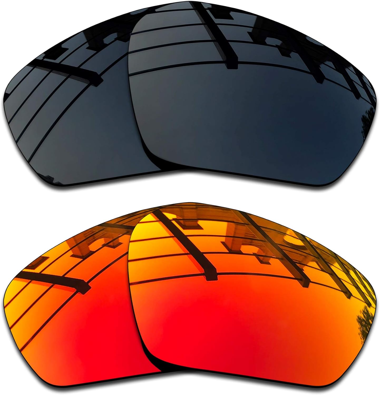 SEEABLE Premium Polarized Mirror Replacement Lenses & Rubber Kit for Oakley Field Jacket OO9402 Sunglasses